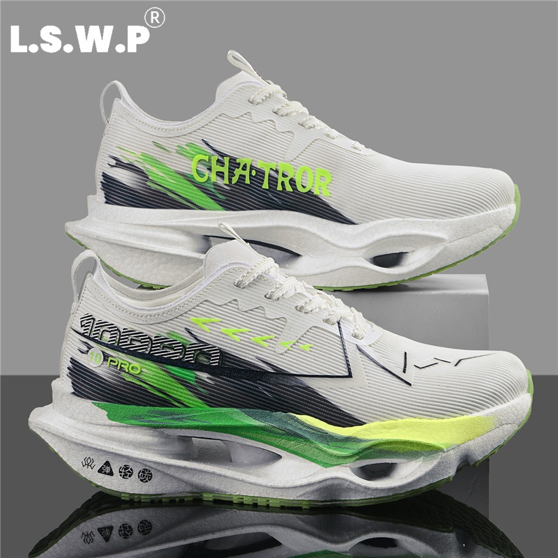 Breathable Mesh Athletic Shoes - Men's Casual Sports Shoes, Hollow-Out Racing