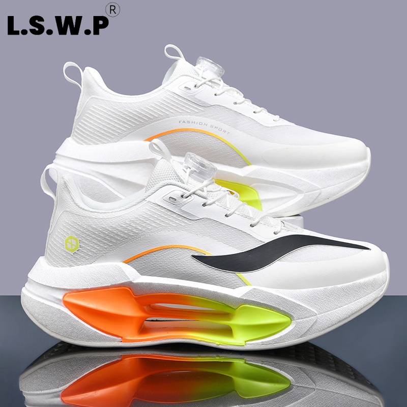 Breathable Mesh Athletic Shoes - Men's Casual Sports Shoes, Youth Twist-Lock