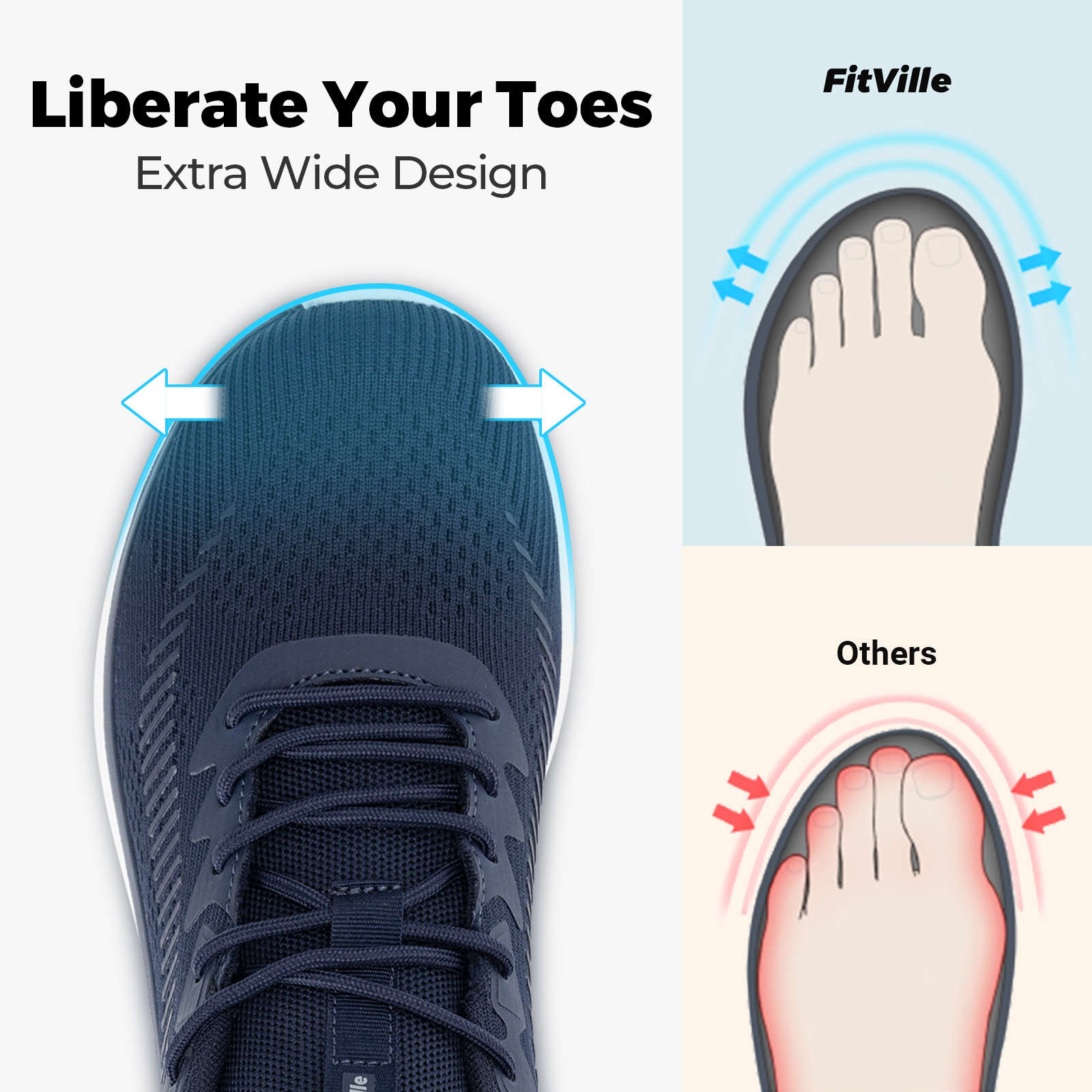 FitVille Men's Walking Shoes L - đánh giá và giá Breathable Mesh Athletic Shoes