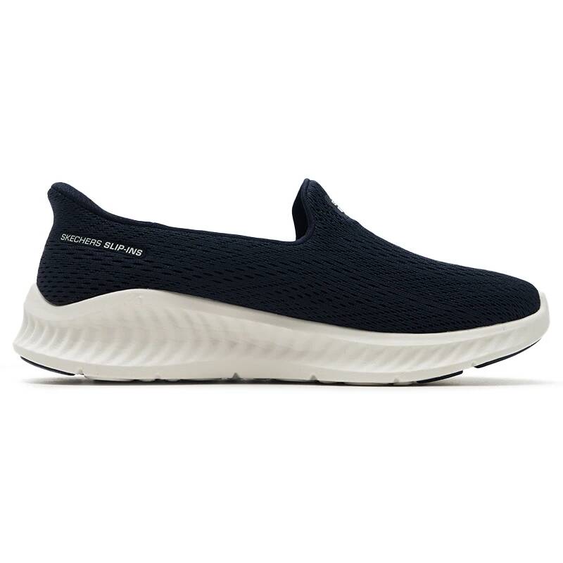 Skechers 125644-NVW Ladies Sli - đánh giá và giá Knit Fabric Lace Up Sneakers